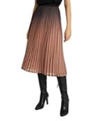 Reiss Marlene Ombre Pleated Midi Skirt