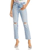 Mother The Dazzler Slim Fit Distressed Ankle Jeans In Lost It