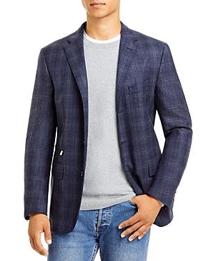 Corneliani Tonal Plaid Removable Bib Sport Coat