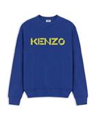 Kenzo Organic Cotton Logo Print Classic Fit Crewneck Sweatshirt
