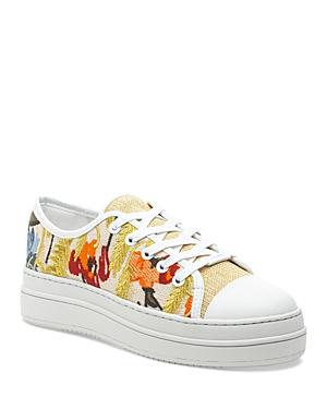 J/slides Women's Noir Lace Up Sneakers