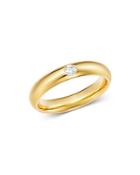 Bloomingdale's Diamond Single Stone Band Ring In 14k Yellow Gold, 0.08 Ct. T.w. - 100% Exclusive