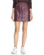 French Connection Brishen Faux-leather Mini Skirt