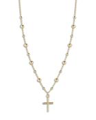 Bloomingdale's Cross Station Necklace In 14k Yellow Gold - 100% Exclusive