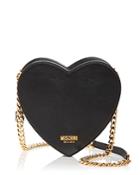 Moschino Heart Shape Leather Shoulder Bag