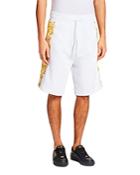 Versace Jeans Couture Logo Baroque Paneled Fleece Shorts