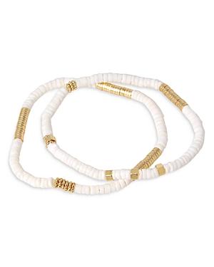 Allsaints Beaded Stretch Bracelets, Set Of 2