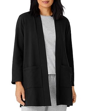 Eileen Fisher High Collar Long Jacket