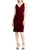Lauren Ralph Lauren Velvet Faux-wrap Dress - 100% Exclusive