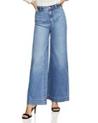 Bcbgmaxazria High-rise Wide-leg Jeans In Medium Wash