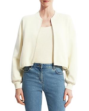 Theory Zip Front Bomber Cardigan
