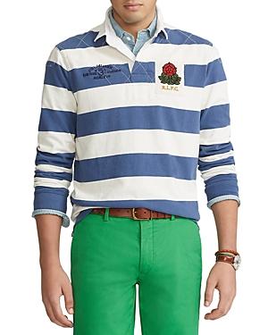 Polo Ralph Lauren Cotton Jersey Stripe Classic Fit Long Sleeve Rugby Shirt