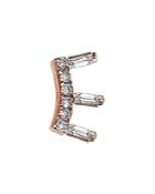 Kismet By Milka 14k Rose Gold Diamond Ladder Earring