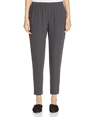 Eileen Fisher Petites Slouchy Silk Ankle Pants