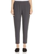 Eileen Fisher Petites Slouchy Silk Ankle Pants