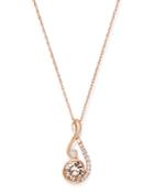 Bloomingdale's Morganite & Diamond Pendant Necklace In 14k Rose Gold, 18 - 100% Exclusive