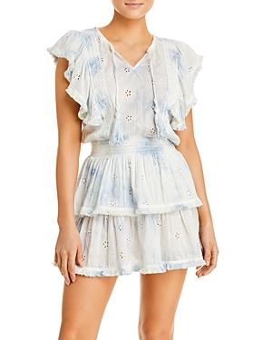 Surf Gypsy Cotton Eyelet Mini Dress Cover Up