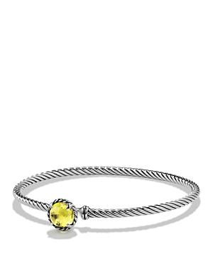 David Yurman Chatelaine Bracelet With Lemon Citrine