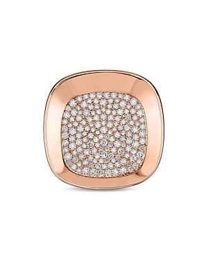 Roberto Coin 18k Rose Gold Carnaby Street Diamond Pave Cluster Ring