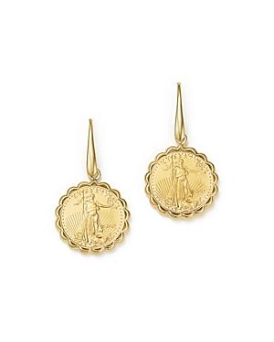 Coin Drop Earrings In 14k Yellow Gold - 100% Exclusive