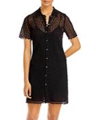 Rebecca Taylor Pina Embroidered Shirt Dress