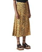 Whistles Cheetah Print Midi Skirt
