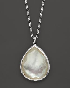 Ippolita Sterling Silver Wonderland Large Teardrop Pendant Necklace In Mother-of-pearl, 16