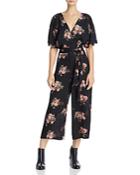 June & Hudson V-neck Floral Print Jumpsuit - 100% Exclusive