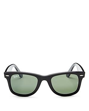 Ray-ban Wayfarer Polarized Square Sunglasses, 50mm