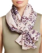 Fraas Perforated Floral Scarf