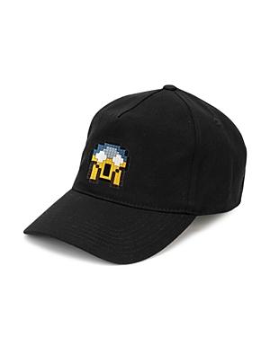 8-bit By Mostly Heard Rarely Seen Shocked Emoji Baseball Cap