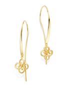 Bloomingdale's Clover Threader Earrings In 14k Yellow Gold - 100% Exclusive