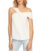 1.state Asymmetric Off-the-shoulder Tee