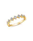 Bloomingdale's Diamond Geometric Stacking Ring In 14k Yellow Gold, 0.10 Ct. T.w. - 100% Exclusive