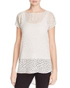 Eileen Fisher Perforated Silk Top