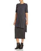 Eileen Fisher Round Neck High Low Tunic