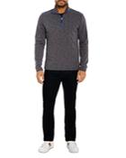 Robert Graham Carrack Long Sleeve Quarter Zip Pullover