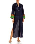 Tory Burch Color Blocked Cover Up Caftan