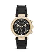 Michael Kors Parker Silicone Strap Watch, 39mm