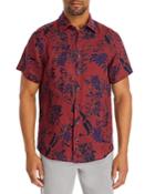 Rodd & Gunn Malvern Hill Floral Sports Fit Linen Button Down Short Sleeve Shirt