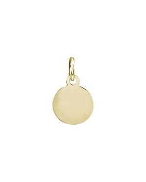 Aqua Round Disc Charm In Sterling Silver Or 18k Gold-plated Sterling Silver - 100% Exclusive