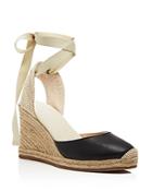 Soludos Tall Leather Espadrille Wedge Sandals
