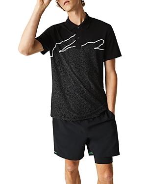 Lacoste Men's Lacoste Regular Fit Print Stretch Cotton Pique Polo