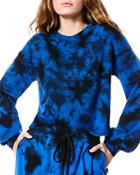 Alice And Olivia Ansley Tie Dyed Cropped Sweater