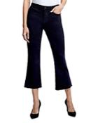 L'agence Kendra High Rise Crop Flare Jeans In Black