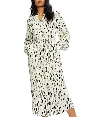 Ted Baker Plisse Midi Shirt Dress