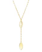 Moon & Meadow 14k Yellow Gold Teardrop Lariat Necklace, 17 - 100% Exclusive