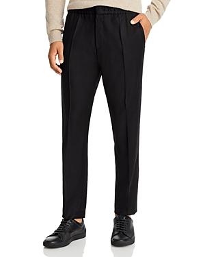 Hugo Howard Wool Blend Flannel Tailored Jogger Pants