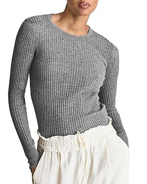 Reiss Maeve Ribbed Knit Top