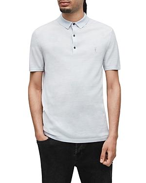 Allsaints Mode Slim Fit Merino Wool Short Sleeve Ramskull Polo